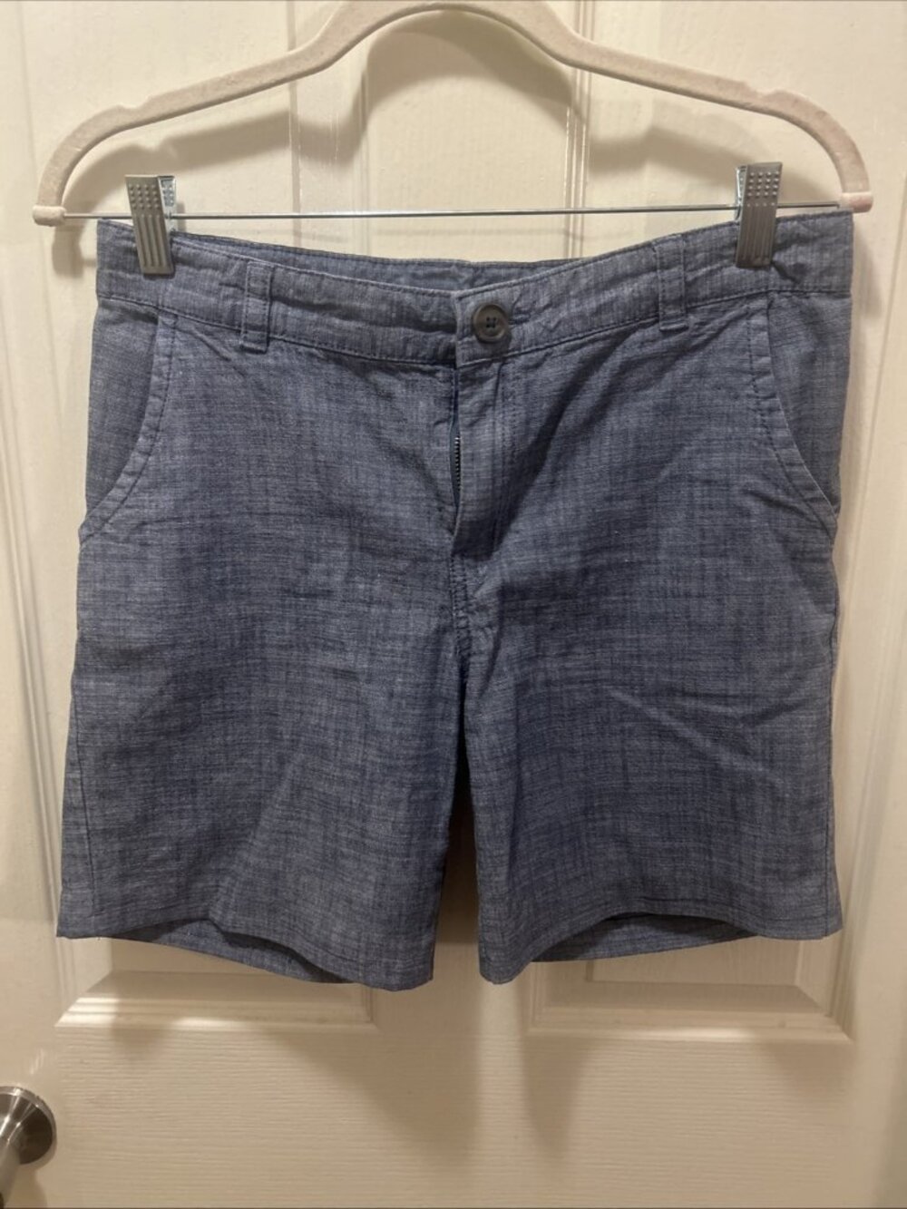 Girls Cat & Jack Blue gray long Twill Bermuda Shorts Size 16 see pictures